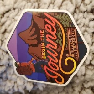 Begin the Journey Explore this World Sticker